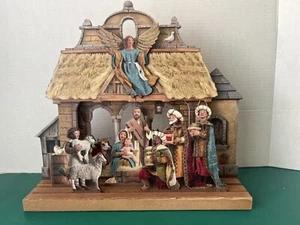 KURT ADLER 6-teiliges KRIPPENSET 3D Dimensional Krippe Weihnachten - Bild 1 von 9