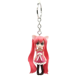 SAKURA MIKU Vocaloid 3 in. Keychain Action Figure (Hatsune Anime Vinyl Figurine) - Picture 1 of 3