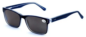 Große Herren Premium rechteckige Lese-Sonnenbrille optisches Gestell Lesebrille - Bild 1 von 15