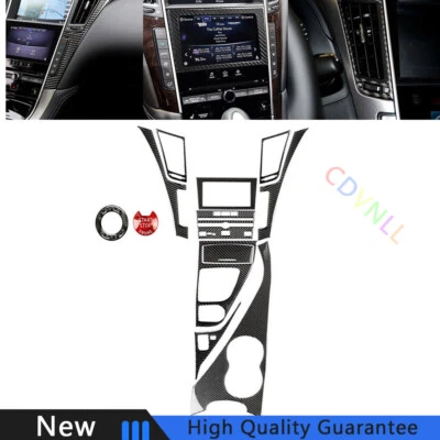 Cubierta completa de vinilo de fibra de carbono para Infiniti Q50 2014-2019 Foto 1 de 4