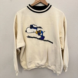 Suéter De Colección Bordado Snoopy & Friends Para Hombres XL Bill Ditfort Esquí LEER - Imagen 1 de 16