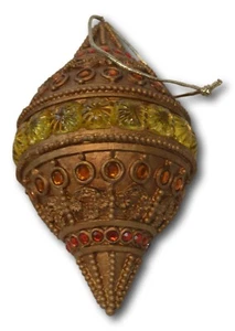 Großer gold verzierter Barock Schmuck verzierter Weihnachtsschmuck - Bild 1 von 3