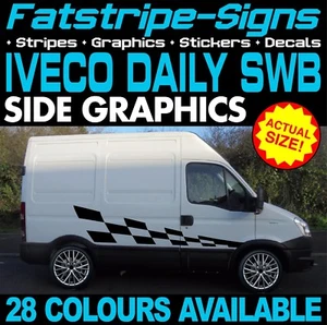 to fit IVECO DAILY SWB GRAPHICS STICKERS STRIPES DECALS MOTORHOME CAMPER VAN - Picture 1 of 2