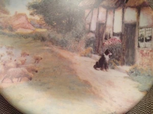 Plato de coleccionista Royal Grafton esperando maestro de grafton Arthur Claude Strachan - Imagen 1 de 3