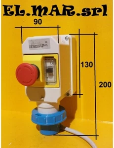 10 - 16 A Monofase Quadro Salvamotore Macchine Utensili Betoniera - Foto 1 di 1