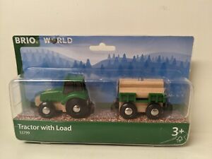BRIO 33799 Tractor with Load for Wooden Train Set Damaged Packaging