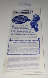 Nintendo Fragebogen mit Verlosung - 1998 - Guter Zustand - Bild 1 von 4