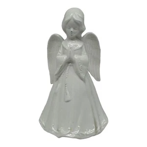 Vintage Enesco weiße Keramik Engel Spieluhr funktioniert 7,25" hoch sehr schön - Bild 1 von 9