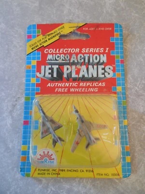 MICRO AVIONES A REACCIÓN DE ACCIÓN, COLECCIONISTA SERIE I, FUNRISE, 1989, ¡NUEVO SELLADO! Foto 1 de 2