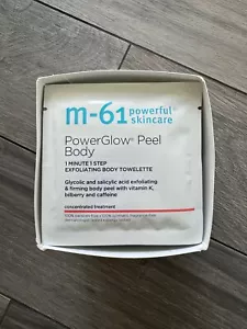 M-61 POWERGLOW PEEL BODY EXFOLIATING BODY TOWELETTE, GLYCOLIC, SALICYLIC, NIP - Picture 1 of 1