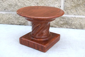 Pedestal Estatua Yeso Antiguo, Acabado Grano Madera, 6" ht. (CU509) - Imagen 1 de 8