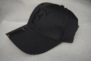 New Nike RF Roger Federer Hat Cap Black Tennis Dri Fit 371202-011 Legacy 91 - Picture 1 of 3