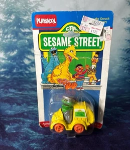Vintage 1985 Playskool Diecast Oscar the crouch trash deliveryToy Car in Box NEW - Picture 1 of 2