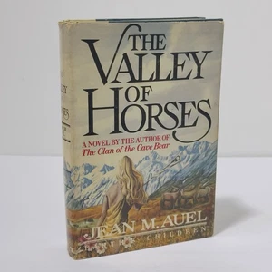 THE VALLEY OF HORSES DC HC SIGNED JEAN M AUEL 1982 THE CLAN OF CAVE BEAR - Picture 1 of 10