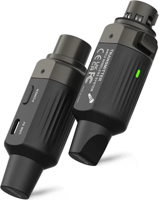 Aroma Trasmettitore e Ricevitore Wireless XLR, Microfono Wireless UHF Professionale - Immagine 1 di 4