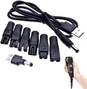 Caricabatterie USB Cavo Universale,6 Adattatori Spina Universali,Cavo Di Aliment - Foto 1 di 12