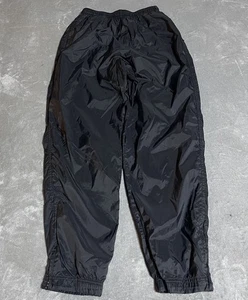 Vintage Y2K Nike Windbreaker Pants Womens Large Black Swish Lined Activewear - Picture 1 of 9