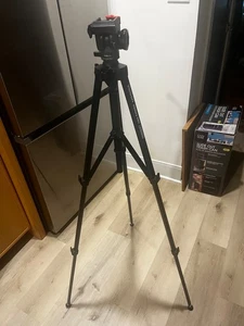Velbon Victory 480 Tripod & Vel-Flo 8 PH-258 Pan Tilt Camera Head-plate missing - Picture 1 of 5