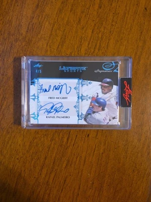 2024 Leaf Ultimate Sports Signatures Фред Макгрифф Рафаэль Пальмейро Синяя фольга /5 - Изображение 1 из 2