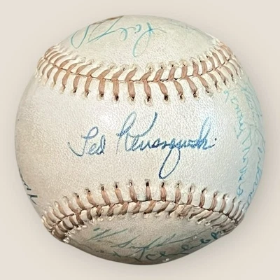 RARE TED KLUZEWSKI Signed Ball With Other Players On American League Ball ￼ - Image 1 of 4