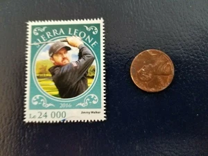 Jimmy Walker PGA Golf Golfer 2016 Sierra Leone Le 24 000 Stamp RARE WOW - Picture 1 of 1