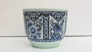 Grande vaso di fiori Cache Pot, Royal Sphinx, Delfts Blue, Maastricht, diametro 24 cm. - Foto 1 di 9