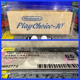 Slabbed 1987 Nintendo Arcade Playchoice-10 Mike Tyson's Punch-Out‼ VGA 85 NM+