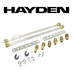 Hayden Engine Oil Cooler Hose Assembly for 2004-2015 Cadillac CTS - Belts up