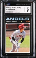 2020 Topps Throwback Thursday Shohei Ohtani 295 CSG Mint 9 1971 Design /501 TBT