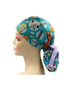 Movie Pet Dogs Ponytail Scrub Cap Doctor Theatre Nurse Hospital Anaesthetist - Picture 1 of 16