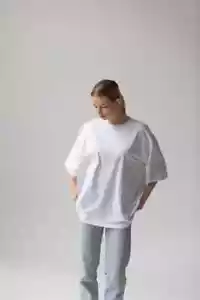 T-Shirt Women's Solid Short Sleeve Casual Oversized Baggy Loose Fit Basic 2Pack - Picture 1 of 15