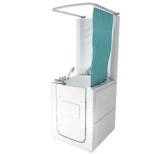 Seniorendusche und Sitzwanne Kombination Whirlpool mit Tür S10D-TH-WP 80x90x215 - Bild 1 von 10