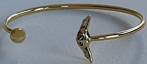 Gold plated Star Wars Yoda Bangle Lucasfilm Disney SWB01 - Picture 1 of 5
