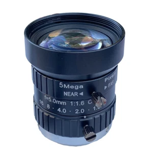 5MP Industrial Camera C-mount Lens Machine Vision Surveillance Traffic 5mm 2/3" - Picture 1 of 5