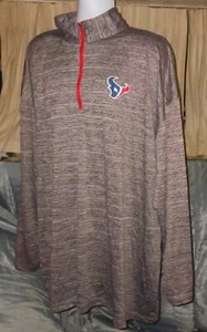 Majestic Houston Texans NFL Football 1/4 Zip Pullover Polyester Jacket Mens 4XL - Picture 1 of 4
