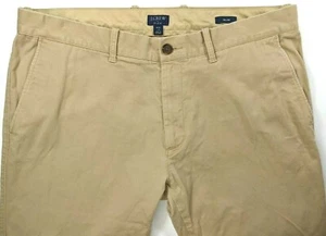 J Crew Flex Chinos Herren 36x32 braune Hose Business Freizeit flach vorne gerade - Bild 1 von 8