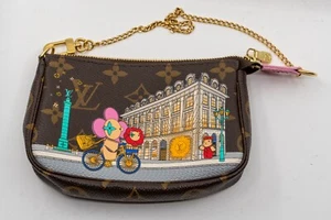 LOUIS VUITTON Mini Pochette Accessoires M81760 Monogram Pink Multi Vivienne - Picture 1 of 16