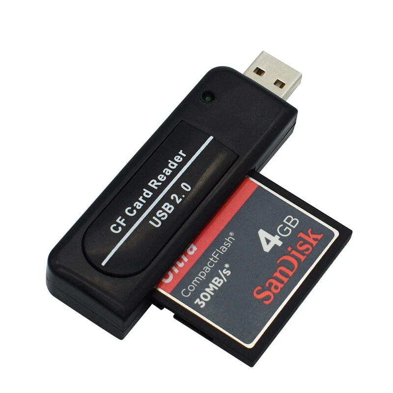 CF CompactFlash Card Type I & II Reader High Speed CF Card Writer Adapter - Image 1 of 4