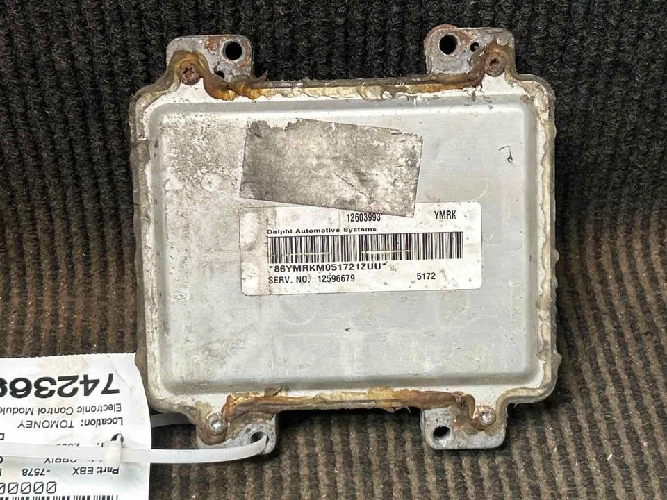 Fits 2005-06 PONTIAC GRAND PRIX Eng Brain Box VIN:2G2WC58C961101200 OEM:12596 Foto 1 de 3