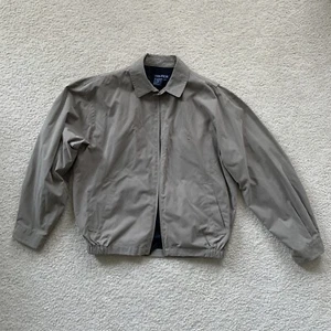 Giacca Nautica uomo taglia large foderata marrone marrone chiaro full zip bomber coat nuova senza etichette - Foto 1 di 9
