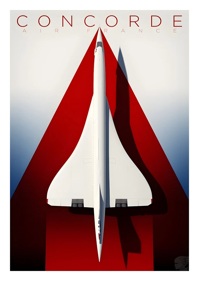 CONCORDE AIR FRANCE -  AFFICHE POSTER - Photo 1/1