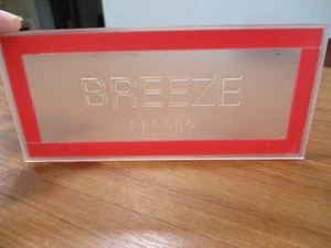 Cruise ship BREEZE Obsolete passenger cruise liner ship 6 1/2 x 2 3/4 '' sign - Picture 1 of 3