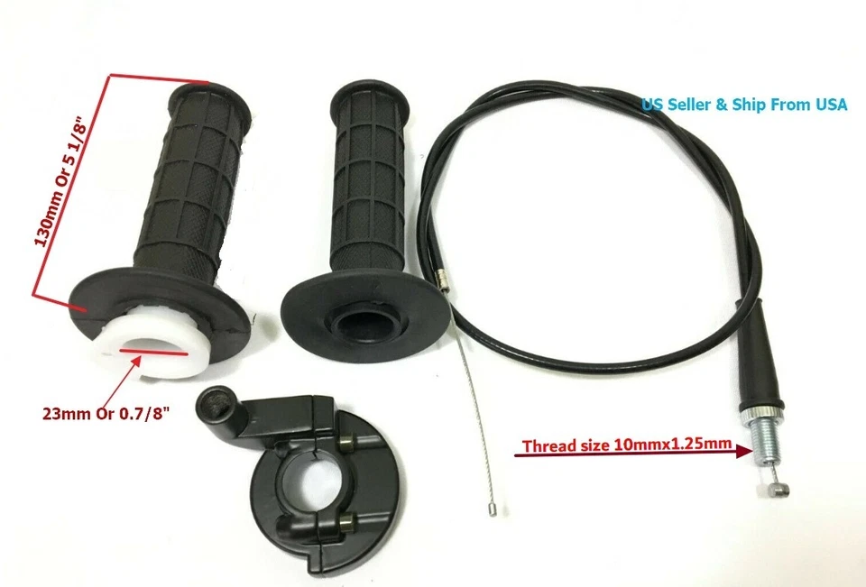 Manillar giratorio y cable del acelerador para Honda CT90 1966-1979 CT70 1969-1994Trail   Foto 1 de 3