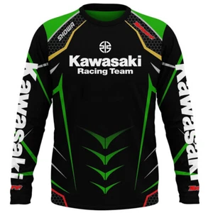 T-shirt manica lunga Kawasaki Motorcycle Racing Team - Foto 1 di 55