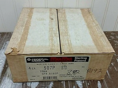 Nuevo juego de 4 pistones FEDERAL MOGUL 507P STD Sterling para motor Ford 86-90 de 2,5 L Foto 1 de 4