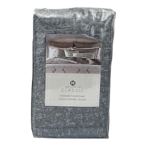 Hotel Collection Classic Embossed Jacquard Quilted STANDARD Sham GRAY - $120 - Picture 1 of 5