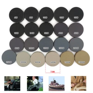 3'' 75mm Wet or Dry Sanding Disc 60-10000 Grit Hook & Loop Sandpaper Sander Pad - Picture 1 of 33