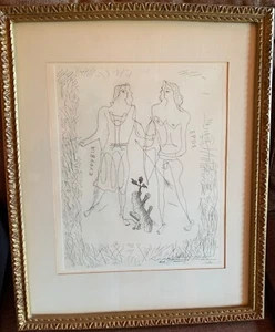 Georges Braque’s vintage 1932 etching titled “Eros and Eurybia." - Picture 1 of 4