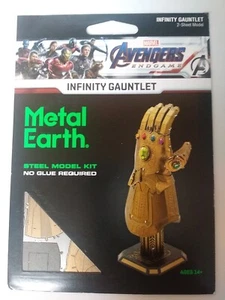 Marvel Advengers Infinity Guanto Metallo Terra 3D Acciaio Taglio Laser Kit MEM - Foto 1 di 3