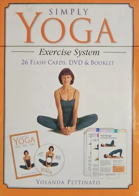 Simply Yoga Exercise System 26 Flash Cards DVD  Booklet by Yolanda  - Like New - Image 1 of 4
